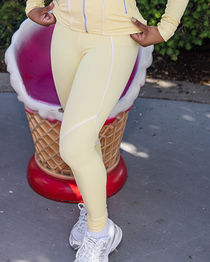 AQ Pastel Yellow Leggings