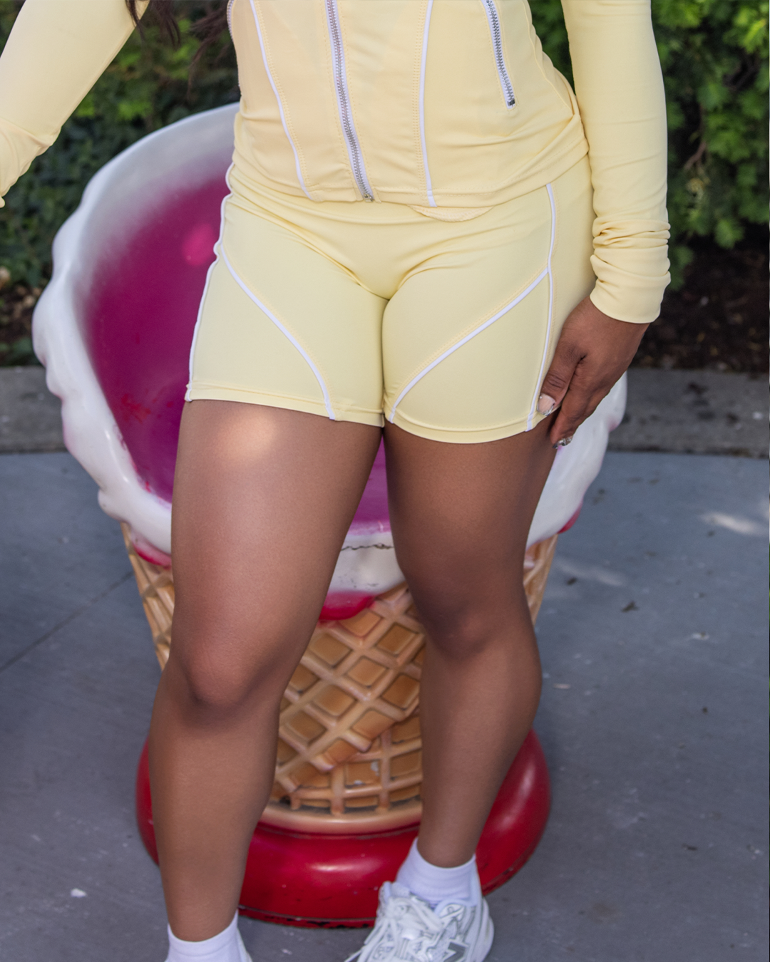 AQ Pastel Yellow Shorts
